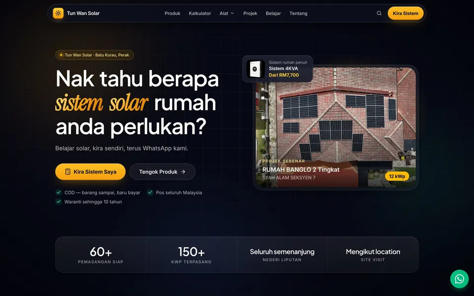 Tun Wan Solar dalam pelayar desktop